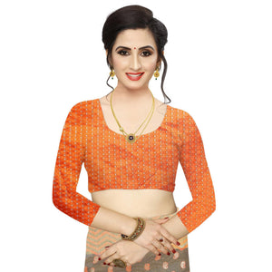 grey-casual-wear-foil-printed-cotton-silk-saree-123161