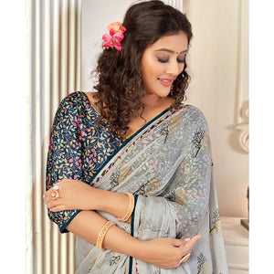 grey-casual-wear-foil-printed-pure-chiffon-saree-120678