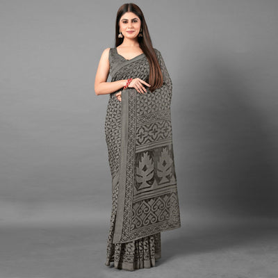 grey-casual-wear-geometric-brasso-saree-111429