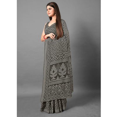 grey-casual-wear-geometric-brasso-saree-111429