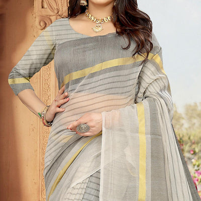 grey-casual-wear-printed-art-silk-saree-114076