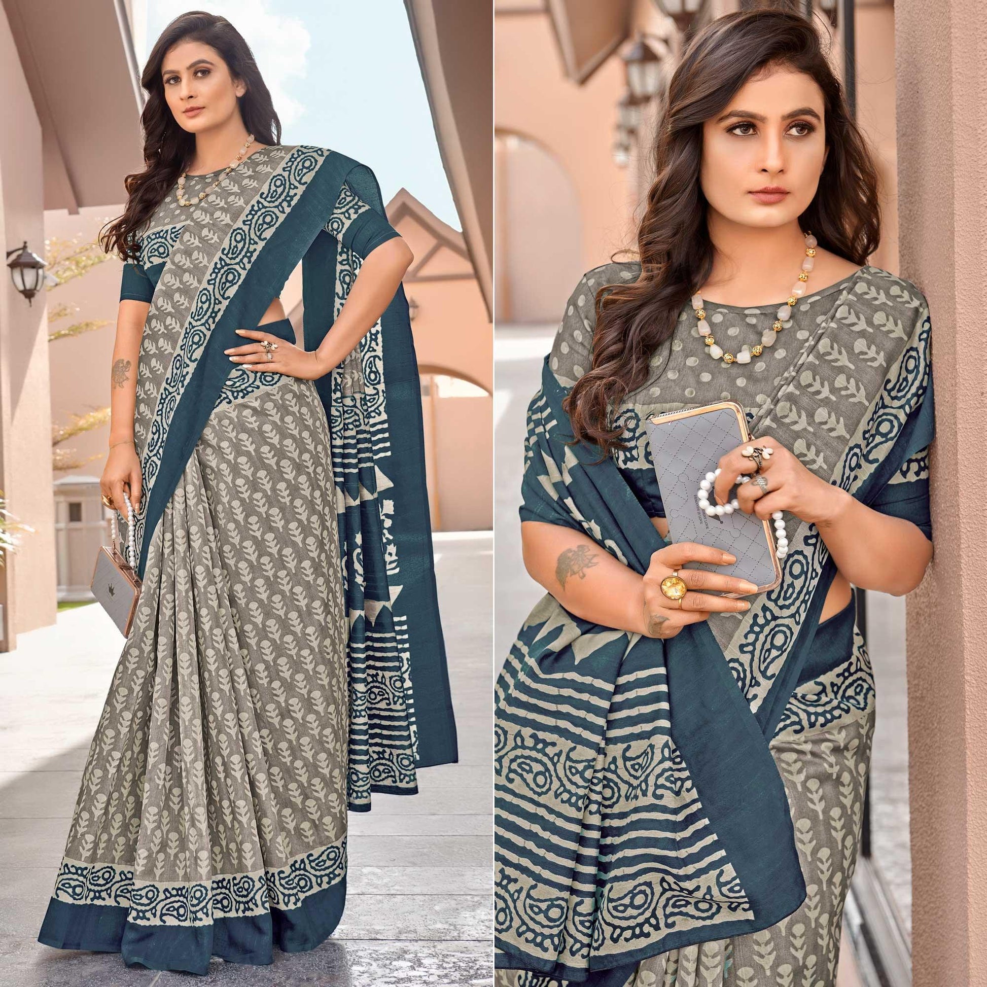 grey-casual-wear-printed-bhagalpuri-sarees-138481