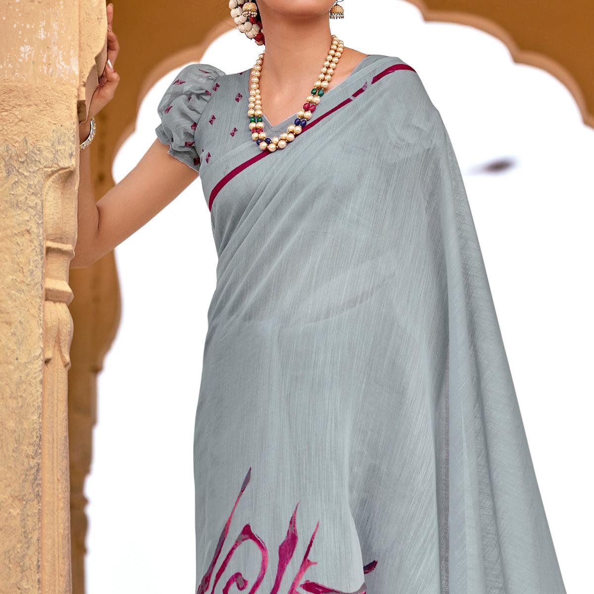 grey-casual-wear-printed-cotton-silk-saree-123673