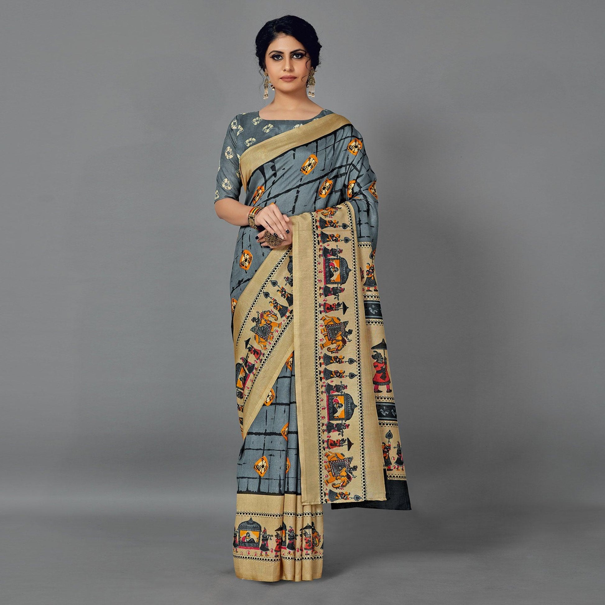 grey-casual-wear-printed-dhapa-silk-saree-126477