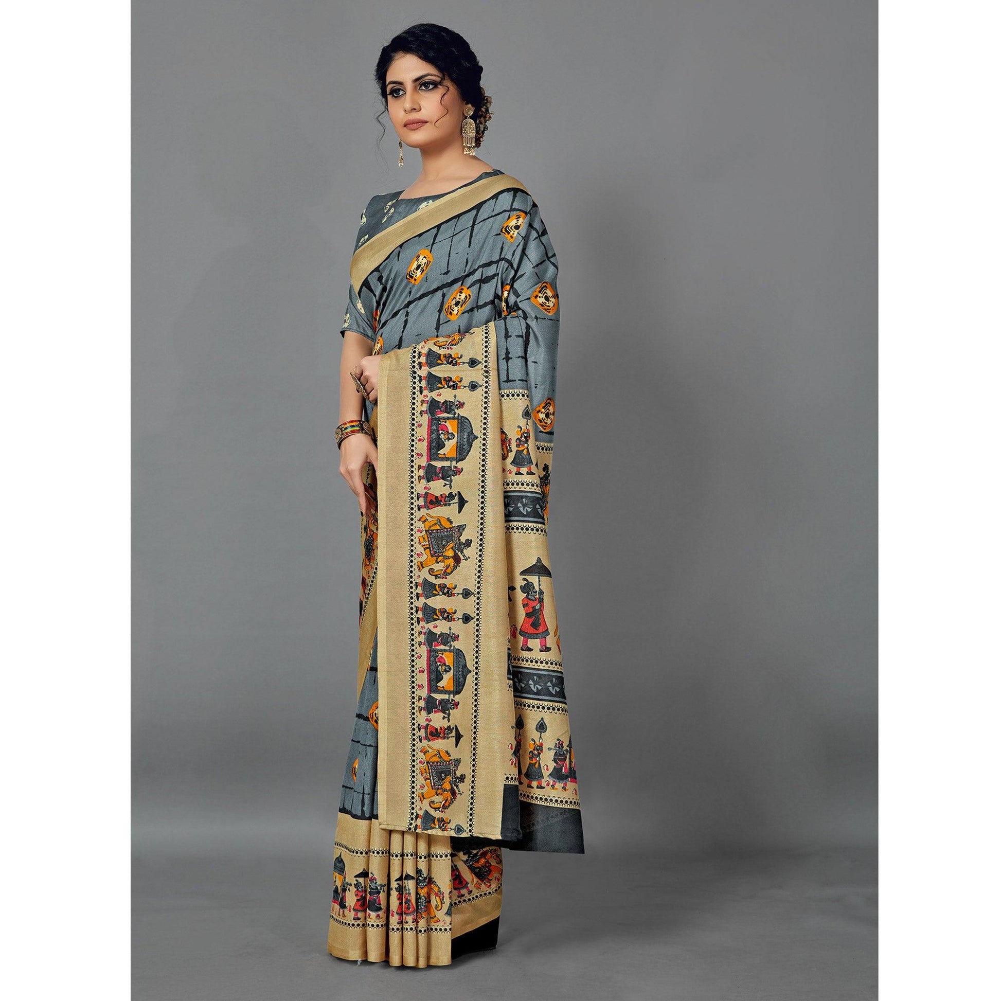 grey-casual-wear-printed-dhapa-silk-saree-126477