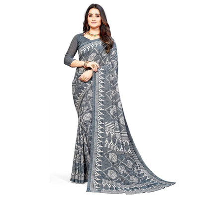 grey-casual-wear-printed-georgette-saree-140925