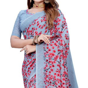 grey-casual-wear-printed-georgette-saree-140936