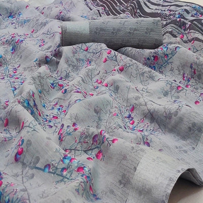grey-casual-wear-printed-linen-cotton-saree-128630