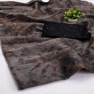 grey-casual-wear-printed-organza-saree-137157