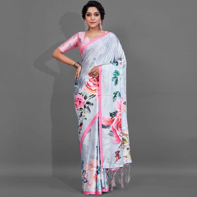 grey-casual-wear-printed-satin-silk-saree-126515