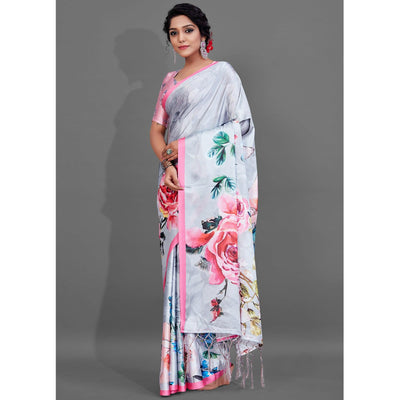 grey-casual-wear-printed-satin-silk-saree-126515