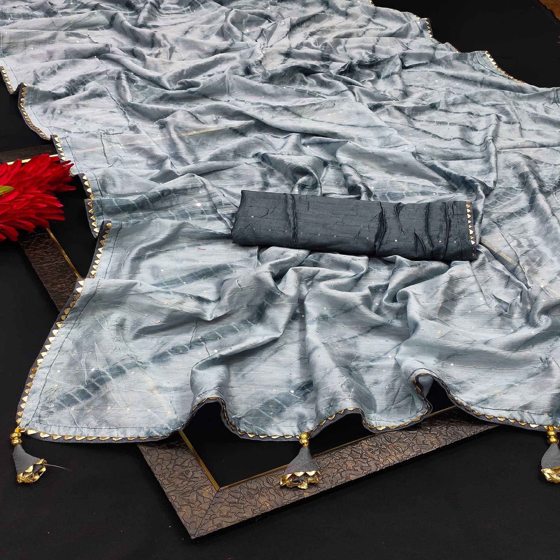 grey-casual-wear-sequence-work-pure-cotton-silk-saree-126155