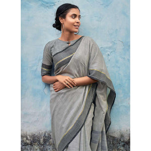 grey-casual-wear-solid-linen-saree-138940