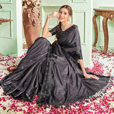 grey-casual-wear-sworski-work-dola-silk-saree-124105