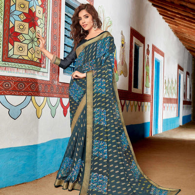 grey-coloured-partywear-printed-brasso-saree