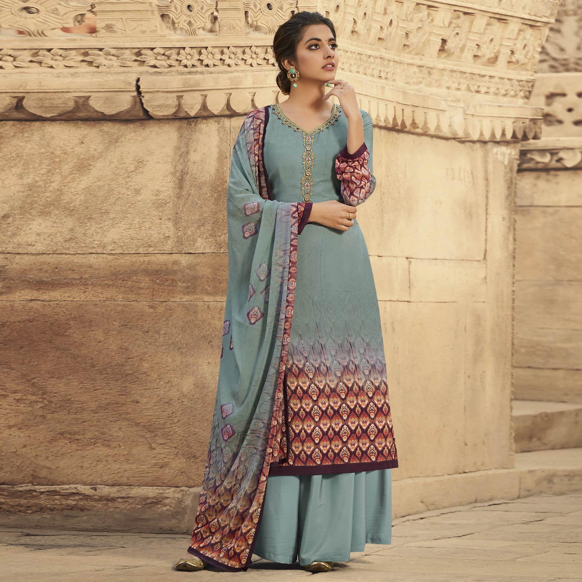 grey-digital-printed-art-silk-palazzo-suit-1