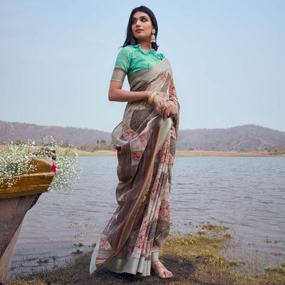 grey-digital-printed-linen-saree-2