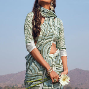 grey-digital-printed-linen-saree