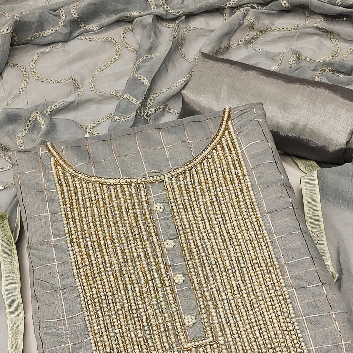 grey-festive-wear-embellished-chanderi-dress-material-142521