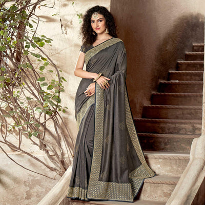 grey-embellished-vichitra-silk-saree-143927