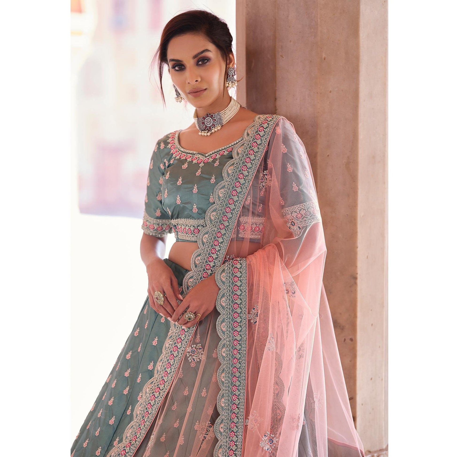 grey-embellished-with-embroidered-satin-lehenga-choli