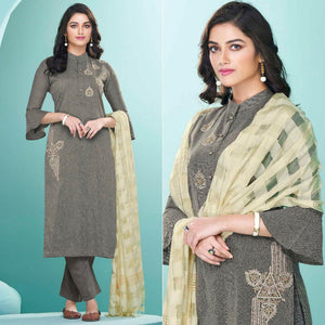 grey-embroidered-cotton-kurti-pant-set-with-dupatta-143125