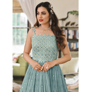 grey-embroidered-georgette-gown