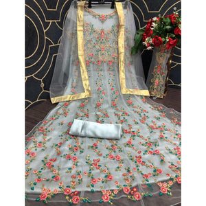 grey-embroidered-netted-anarkali-suit