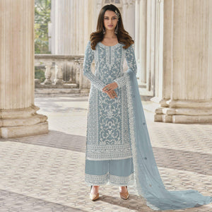 grey-embroidered-netted-palazzo-suit