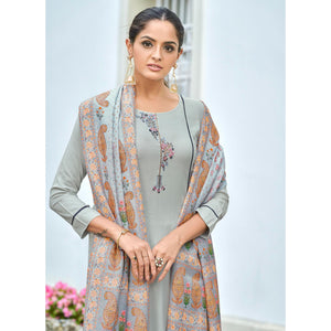 grey-embroidered-rayon-kurti-pant-set-with-dupatta