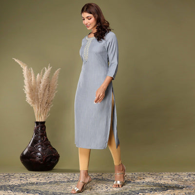 grey-embroidered-rayon-kurti