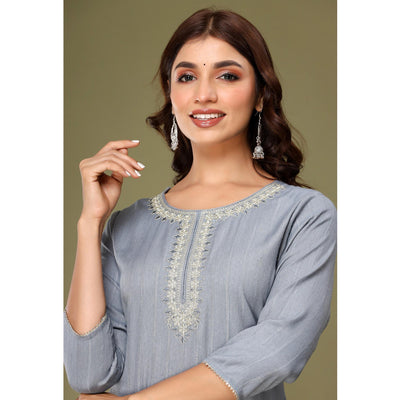 grey-embroidered-rayon-kurti