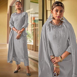 grey-embroidered-viscose-kurti-pant-set-143599