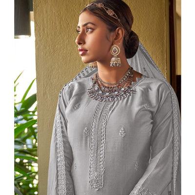 grey-embroidered-viscose-kurti-pant-set-143599