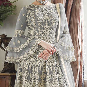 grey-partywear-floral-embroidered-net-sharara-suit-120082