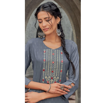 grey-embroidered-with-embellished-cotton-kurti-143081