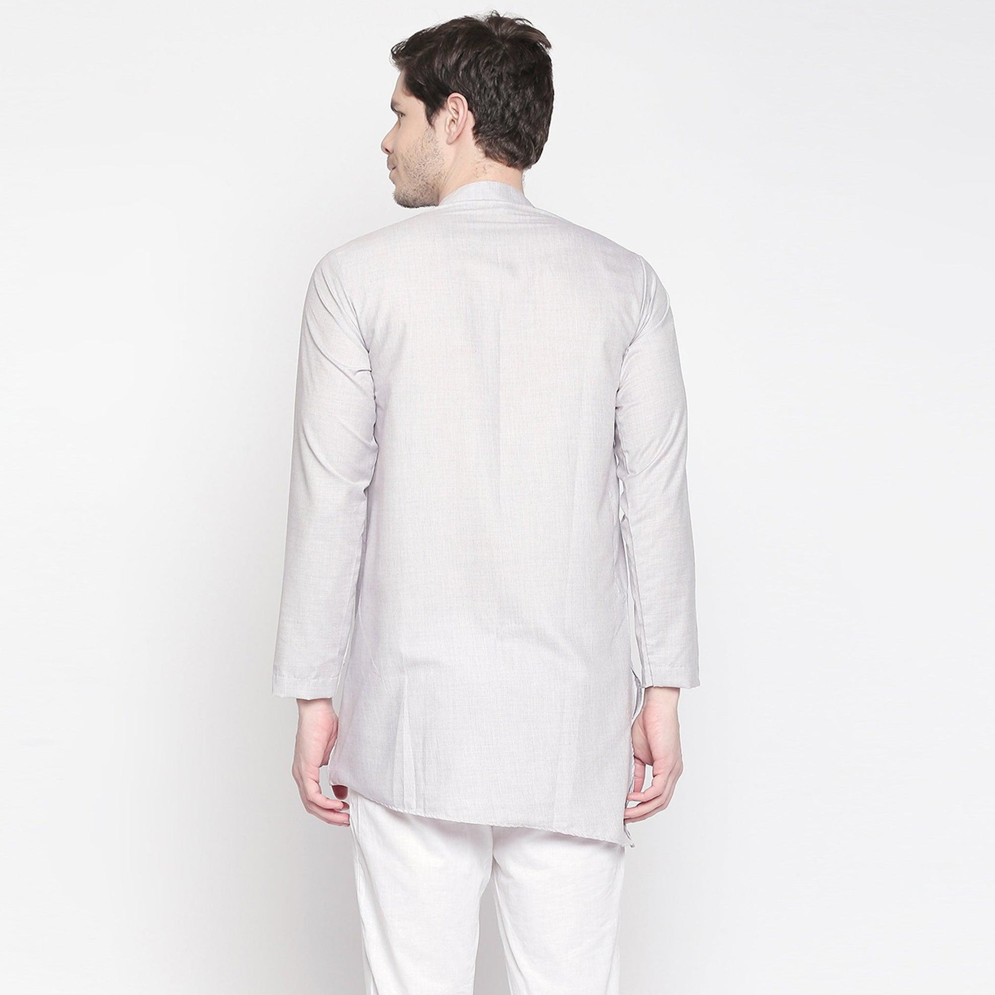 charming-grey-colored-festive-wear-cotton-kurta