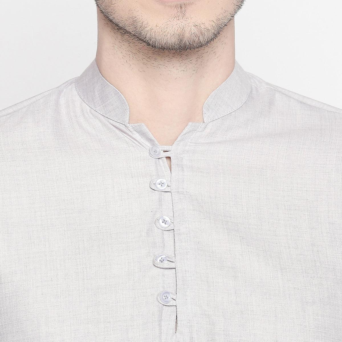 charming-grey-colored-festive-wear-cotton-kurta