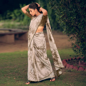 grey-festive-wear-crochet-work-georgette-saree-127586
