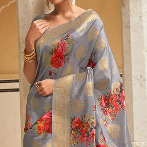 grey-festive-wear-digital-printed-jacquard-silk-saree-129565