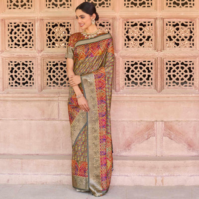 grey-festive-wear-digital-printed-soft-silk-saree-with-viscose-zari-border-110764