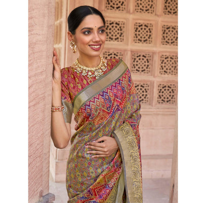 grey-festive-wear-digital-printed-soft-silk-saree-with-viscose-zari-border-110764