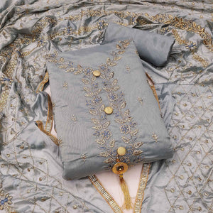 grey-festive-wear-embroidered-chanderi-dress-material-142517