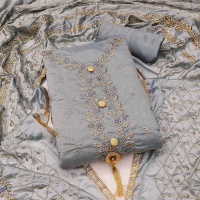grey-festive-wear-embroidered-chanderi-dress-material-142517