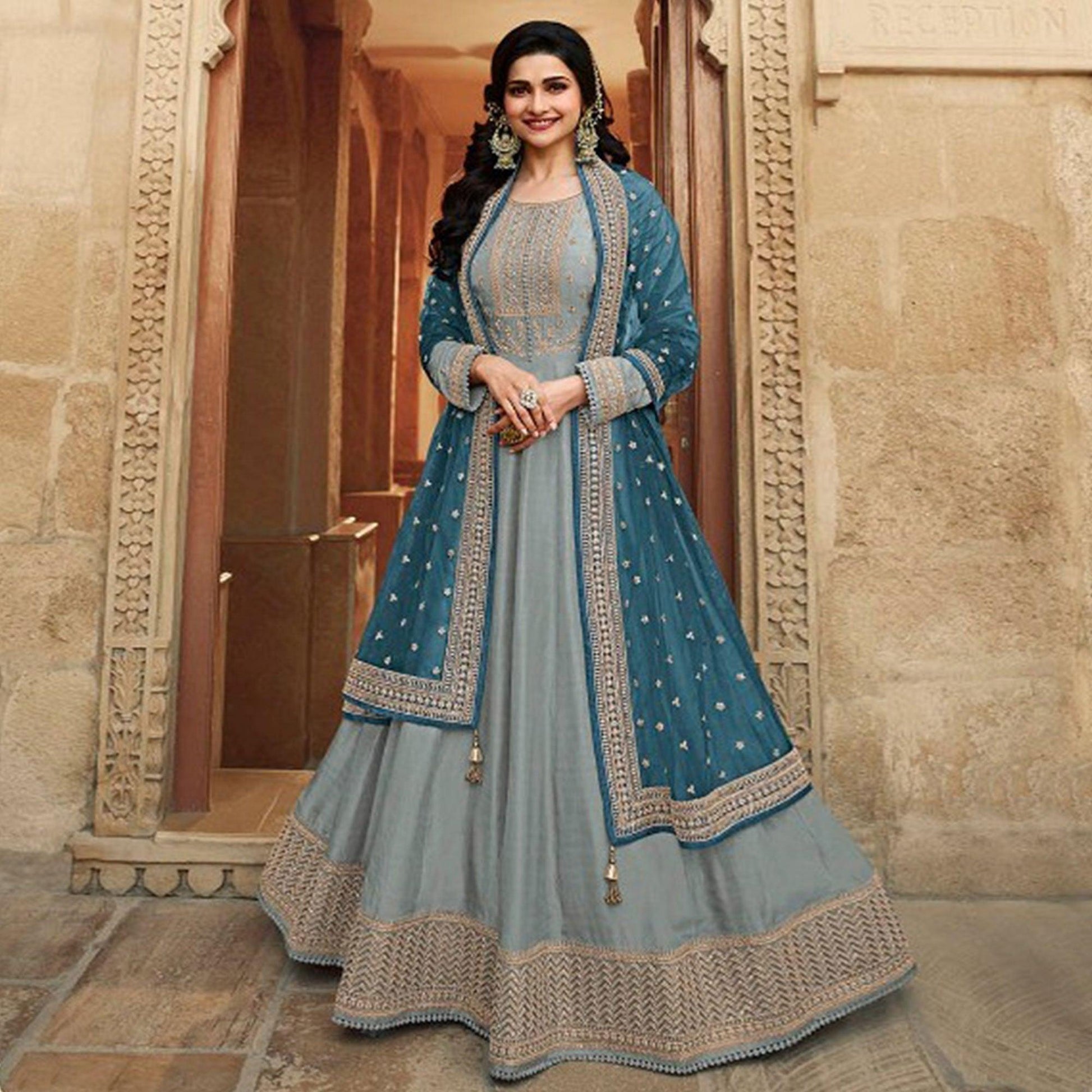 grey-festive-wear-embroidered-dolla-silk-gown-suit-112165