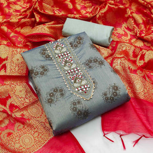 grey-festive-wear-embroidered-floral-printed-chanderi-cotton-dress-material-138646