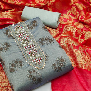 grey-festive-wear-embroidered-floral-printed-chanderi-cotton-dress-material-138646