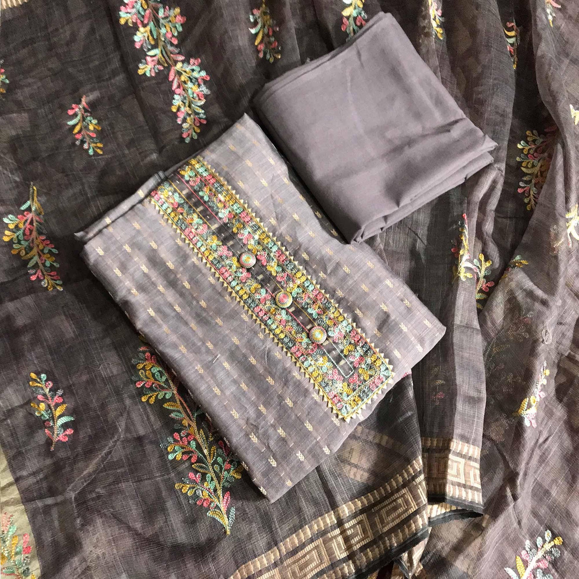 grey-festive-wear-embroidered-silk-cotton-dress-material-124564