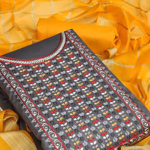 grey-festive-wear-floral-embroidered-glass-cotton-dress-material-118794