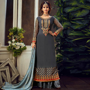 grey-festive-wear-floral-embroidered-pure-georgette-suit-110640